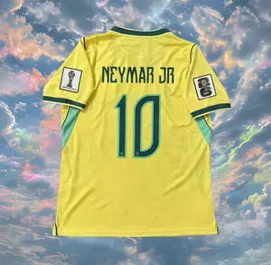 Cool Yellow Brazil Home Stadium Neymar 10 Jersey