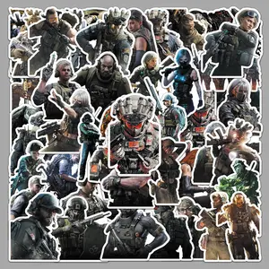 50PCS Delta Action Sticker Game Character Waterproof Decoration Thermos Cup Notebook Sticker