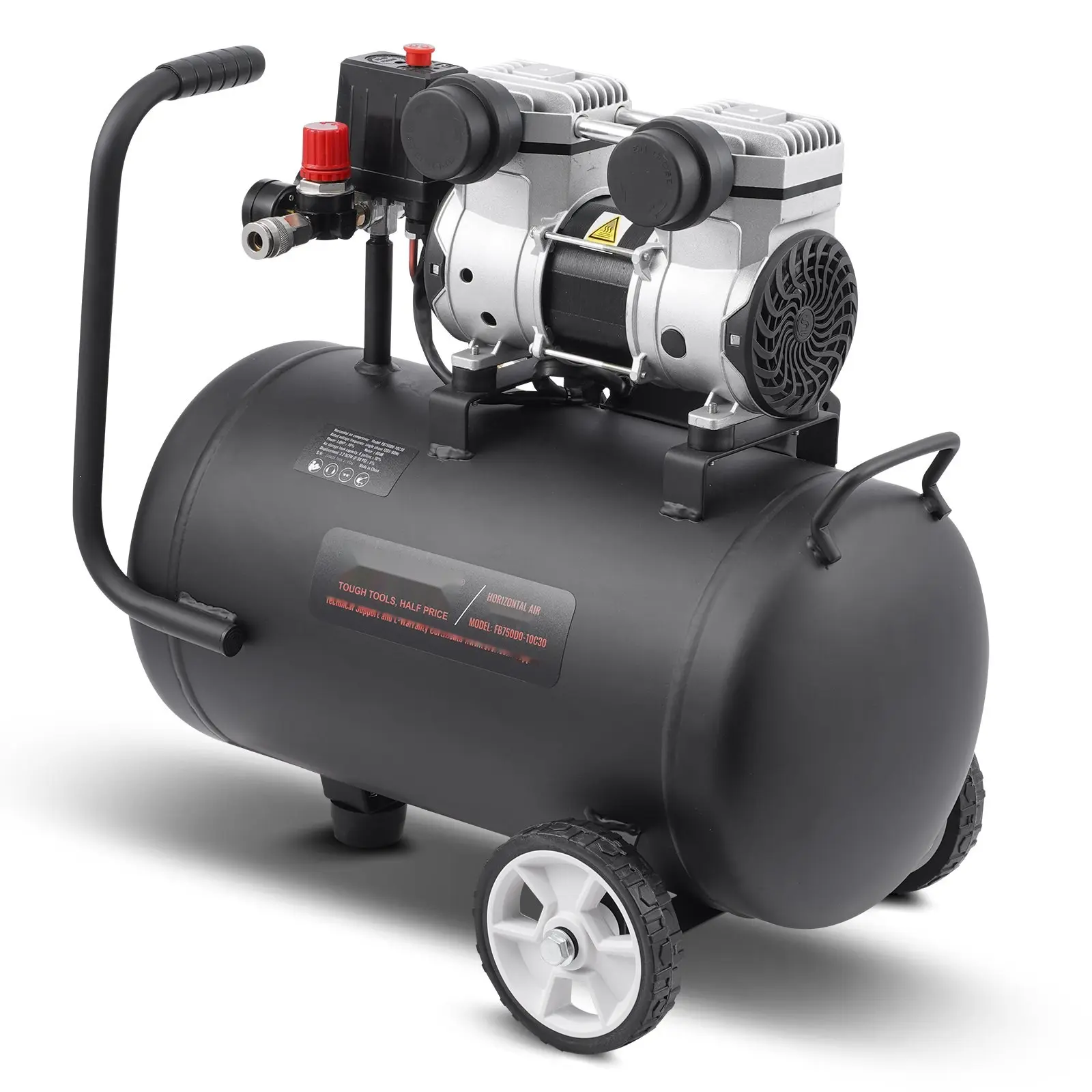 Air Compressor Portable Oil Free 8-Gallon Tank With 90 PSI For Garage Workshop DIY Projects, Quiet Operation, Lightweight And Compact Design, Ideal For Tire Inflation, Painting, Air Tools And Home Use