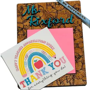 Post it Note Holder, Sticky Note Holder for Teacher Appreciation Gift, post-it note holder, Teacher Gift for Desk, Personalized Teacher Gift