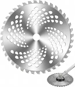 1Pcs 10" 40 Teeth Carbide Tipped Blades Compatible with Brush Cutter, Trimmer, Weed Eater