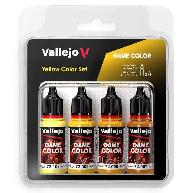 Vallejo Game Color Yellow Paint Set - Colorful Art Supplies for Office Stationery, School & Educational Needs