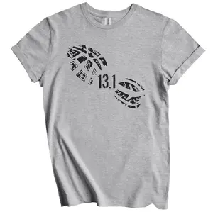 13.1 Miles Running Shoe Print Half Marathon Runner T-Shirt