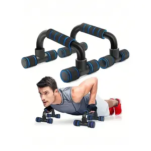 2pcs H-Shaped Push-Up Stands, Unisex Home Use Foam Non-Slip Chest Expander Workout Equipment, Suitable For Indoor And Outdoor Sports