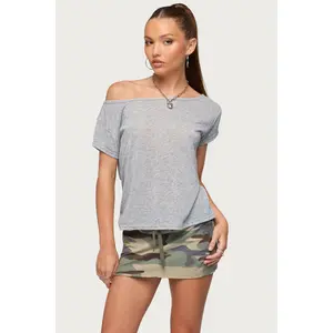 Amora Off Shoulder Sheer Top