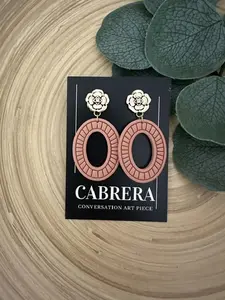 Ovi Handmade Polymer Clay Dangle Earrings, Lightweight Statement Earrings for Women