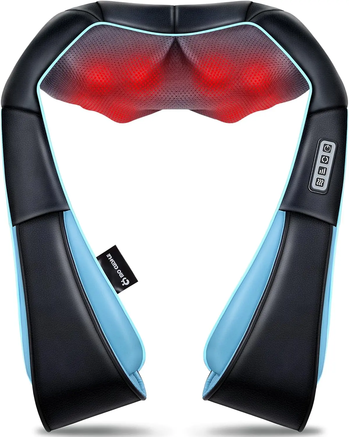 Shiatsu Back, Shoulder & Neck Massager with Heat - Electric 4D Deep Tissue Kneading Massage Device, Ideal Gift for Parents, Spouses (Non-Cordless)