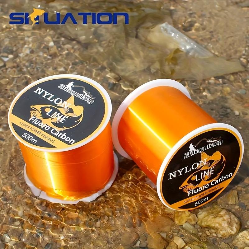 SIIUATION White Nylon Fishing Line 500 Meters 547YDS Giant Fishing Line Large Fishing Line Main And Auxiliary Universal Fishing Line Ultra Soft Fishing Line Ultra Stretch Nylon Line 6LB 10LB 15LB 20LB 30LB 40LB