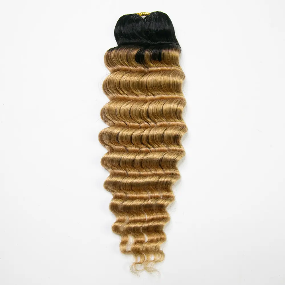 YWIGS Honey Blonde Crochet Human Hair for Miracle Knots Boho Braids T1b/27 Color Crochet Hair Pre-Separated Deep Wave Crochet Hair #DealsForYouDays @spotlightday