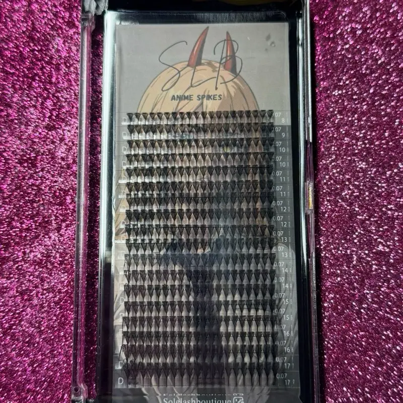 SLB ANIME spike Lash Tray 0.07 D Curl Eyelash Extensions