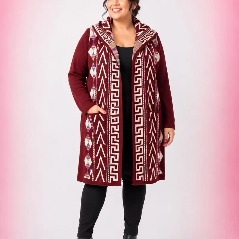 Cardigan nativo XL/XXL - Artisanal Cardigan Made in Mexico Handcrafted Soft Cozy Layering Piece for Chilly Mornings Cool Evenings Everyday Wear