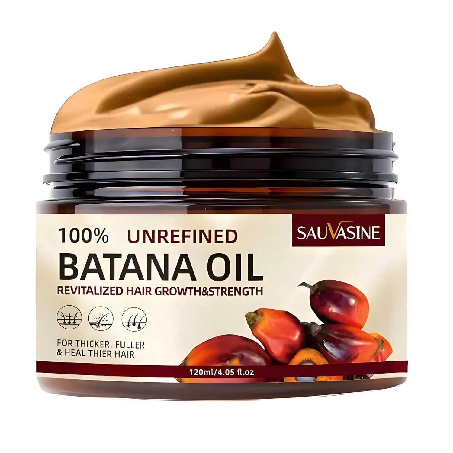 100% Natural Organic Unrefined Batana Oil (100ml) - Chemical-Free Adult Haircare Remedy, Hydrating Moisturizer with Solid Herbal Shampoo Bar for Damage Repair & Volumized Strands