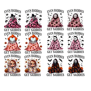 Even Baddies get Saddies Halloween premade DTF gang sheet-12 adult prints Prepress Moisture