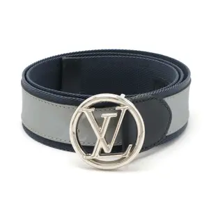 Pre-owned Louis Vuitton Nylon Small Leather Goods LV Circle Belt