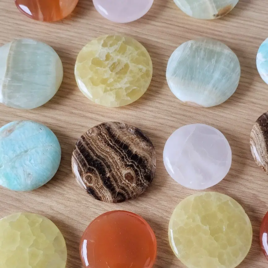 Small Size Calcite Coins - Calcite Crystal Stones for Your Collection