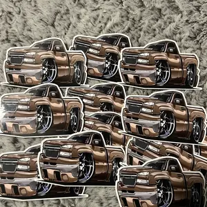 4” Cartoon truck sticker