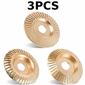 Wood Carving Disc for Angle Grinder, 4" Shaping Sanding Wheel, Heavy Duty Woodworking Grinding Disc for DIY Projects