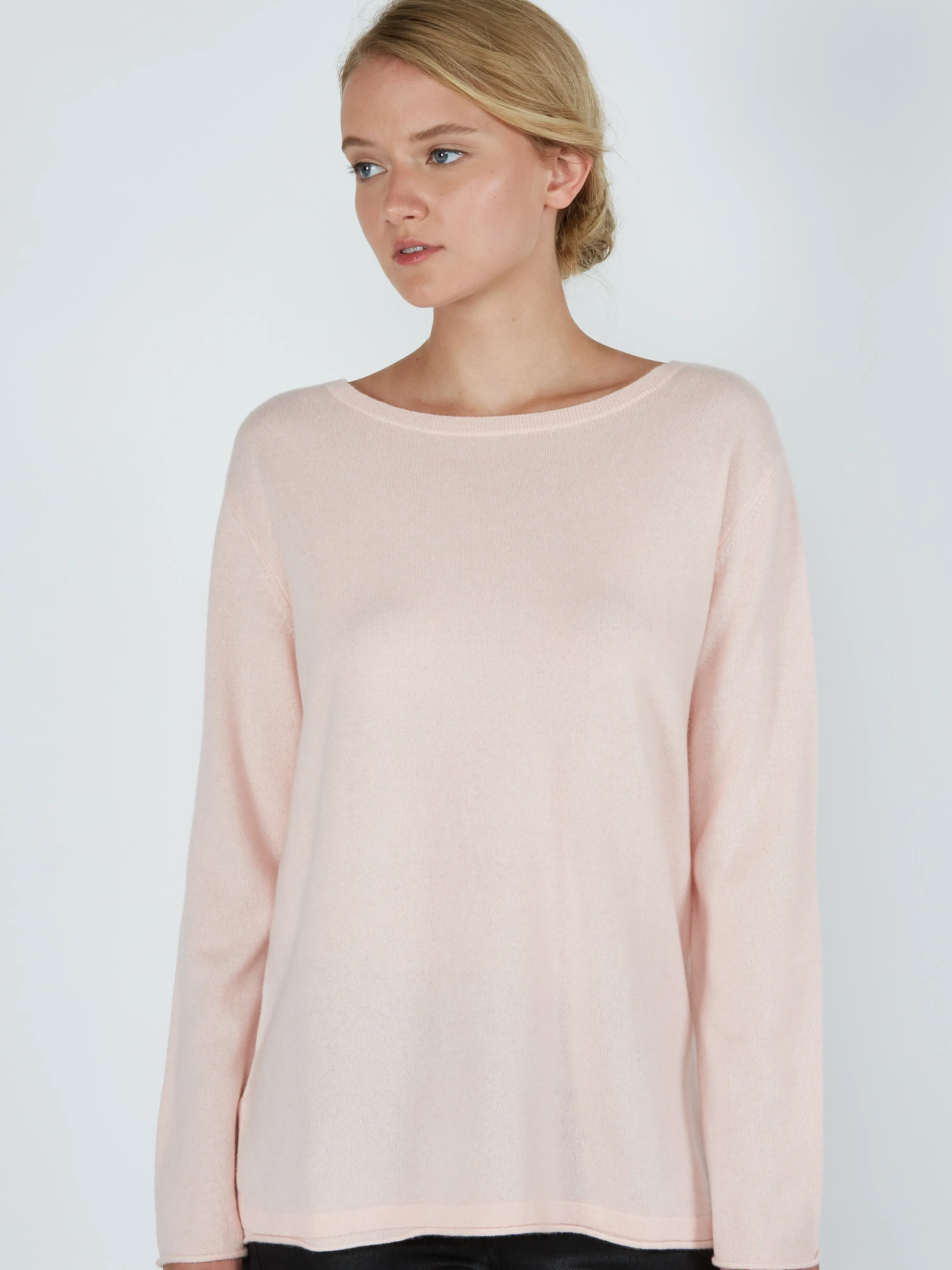 J CASHMERE Women's 100% Cashmere Dolman Sleeve Pullover High Low Sweater