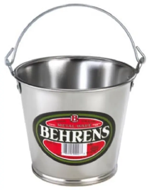 Behrens 1202GS 2 Quart Galvanized Sheet Steel Pail