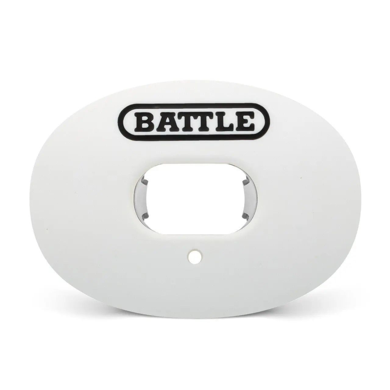Battle Sports Oxygen Football Mouthguard, No-Boil & Braces-Compatible Sport Gear, Advanced Composite with Convertible Strap, 1 Size for American Football, Football Equipment