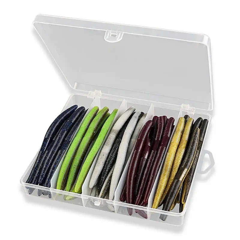 bass fishing artificial worm box bass fishing waky worm