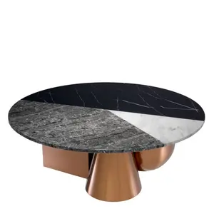 Eichholtz Timeless Minimalist Round Drum Coffee Table
