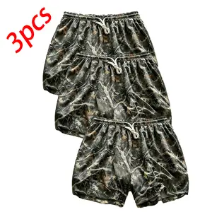 Men’s Camo & Plain Activewear Shorts - Comfy, Stylish, Breathable Summer Military-Inspired Camouflage Bottoms for Casual Wear; Women’s Camo Athletic Shorts Option, Camouflage Athletic Shorts