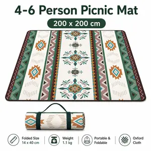Portable outdoor moisture-resistant floor mat, indoor/outdoor dual-use crawling mat, suitable for all family members—adults and children—ideal for the beach, barbecues, park lawns, picnics, and camping essentials.