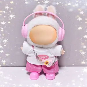 [5pcs Cute Outfit] Collectible Dolls 5pcs for Labubu Clothes Set Cute Outfit for 17cm Doll Clothing and Accessories Shoes (No Doll) Christmas, Thanksgiving, Easter, New Year Gifts