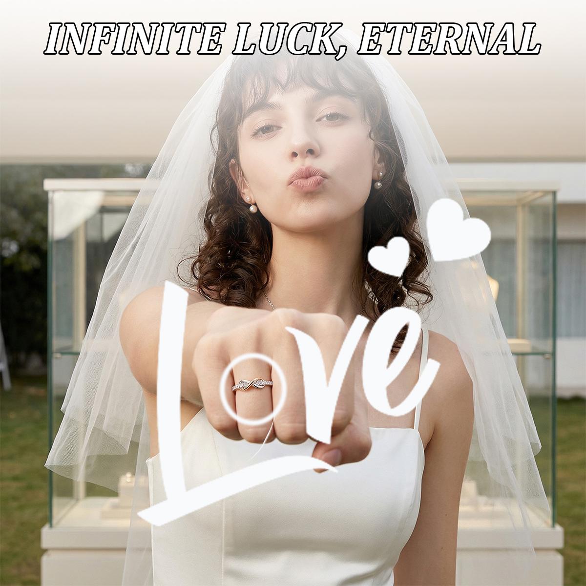 Pink Infinity Best Friend Ring Set White Gold Plated Adjustable Pinky Promise Friendship Rings Colorfast Comfort Fit