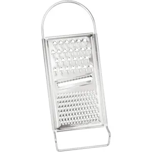 Stainless Steel Flat Cheese and Vegetable Grater 3 Way Versatile Hand Hold Grater for Cheese Carrot  Dishwasher Safe
