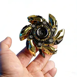 Metal Magnetic Fidget Spinner Toy, Anti-Anxiety Stress Relief Fidget Tool, Smooth Rotation Finger Spinner, Creative Novelty Gift for Men Adults