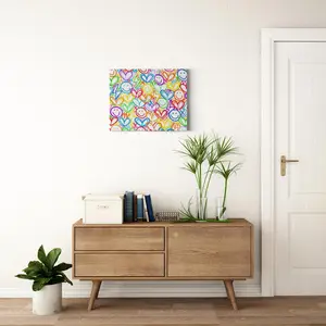 Lighting Love Graffiti Canvas Print