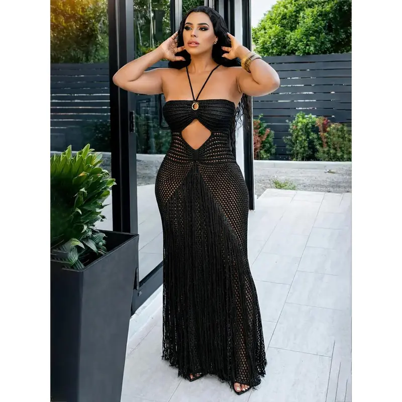 halter fringe dress - TikTok Shop halter fringe dress - TikTok Shop