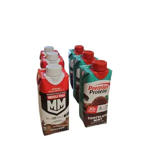 DYLAN  M' Milk Vanilla Protein Shake & P' Protein Chocolate Mint 30g Protein 25 Servings Each Drink pack 0f 6