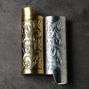 Vintage Custom Lighter Metal Case With Gift Box For BIC J6 Lighter- Gift For Men, Groomsmen Gifts