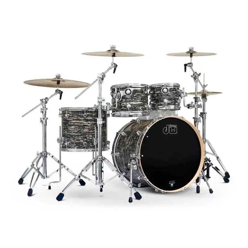 DW Performance Limited Edition 4pc Drum Set Black Oyster Glass