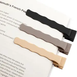 3pcs Automatic Bookmarks, Silicone Book Mark for Reading, Cute Bookmarkers, Page Holder, Book Accessories for Women Men Kids