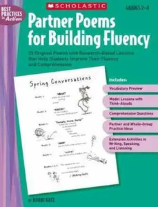 USED-Partner Poems for Building Fluency: Grades 2-4: 25 Original Poems with Research-Based Lessons That Help Students Improve Their Fluency and Comprehensi by Katz, Bobbi (Paperback)