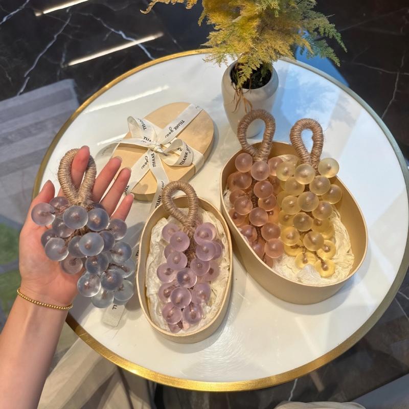 Grape Cluster Handmade Soap 180g, Natural Plant Essential Oils, Gentle Cleansing Moisturizing, Fun Shape, Bath Shower Hanging Decor Gift #TOP PICKS