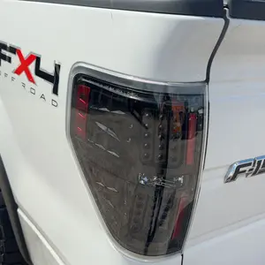 Fit For 2009-2014 Ford Pickup F150 Clear LED Tail Lights Lamps Passenger + Driver