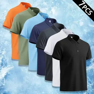 Summer Essential Mens Apparel Ultra Lightweight Breathable Polo Shirt With Ribbed Collar And Button Closure Stylish Casual Wear For Beach Outings And Weekend Trips