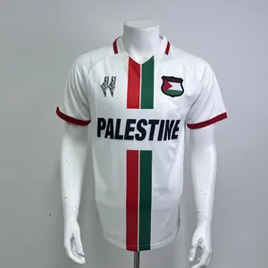 Palestine National Colors 2024 Jersey - White Football Shirt - Fan Edition Soccer Top - Lightweight Breathable FabricBest