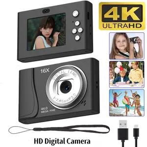 4K Digital Camera M03 24MP 16X Zoom Compact Camcorder with Auto Focus & Built-in Flash for Kids & Beginners Perfect Christmas Gift