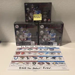 3X Box Topps Signature NFL break! 1X Hobby box (2 autos) + 2 mega boxes! Pick ur team! Brand new product! Break #67