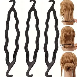 10pcs Magic Curling Iron - Plastic Curling Rod & Hair Pinning Tool, Instant Curling Without Heating, Suitable for Wet/Dry Hair for Single-Use Curling, Pinning, and Twisting Styling, Heatless Curling Set