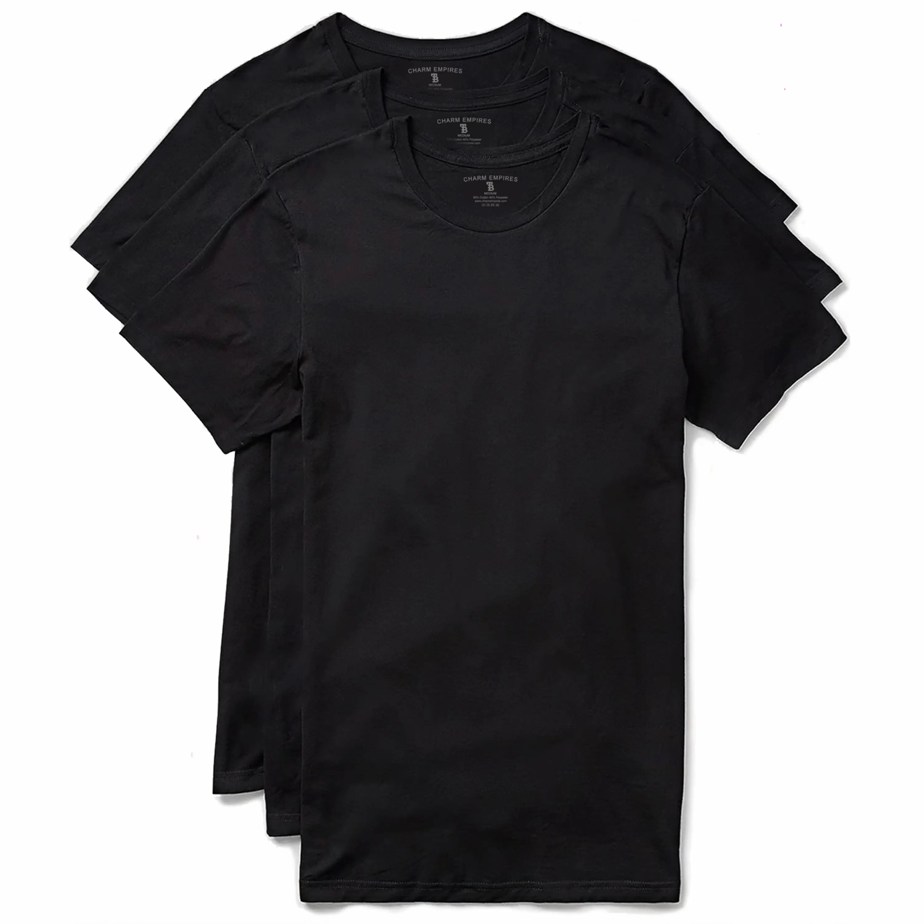 TRAILBLAZER Slim Fit White and Black Tees Crewneck (3 Pack) TRAILBLAZER Slim Fit White and Black Tees Crewneck (3 Pack)