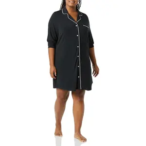 Women's Piped Nightshirt (Available in Plus Size)