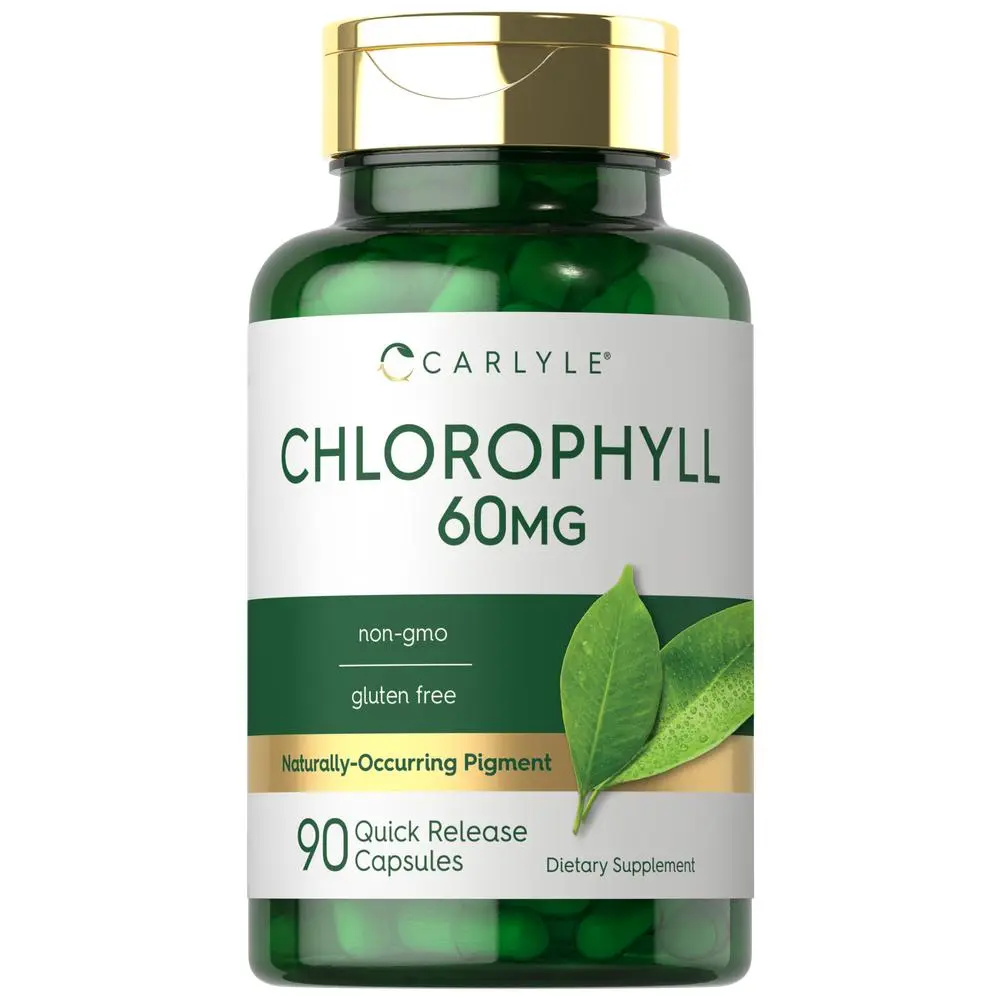 Carlyle Chlorophyll Pills - 90 Capsules - Naturally Occurring Pigment - Chlorophyll Concentrate Supplement - Non-GMO, Gluten Free Complex Carlyle Chlorophyll Pills - 90 Capsules - Naturally Occurring Pigment - Chlorophyll Concentrate Supplement - Non-GMO, Gluten Free Complex