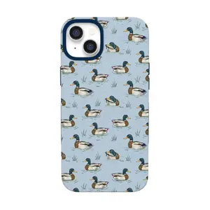 Casely iPhone 15 Plus Case | The Boyfriend Collection | Blue Mallard & Co. | Bold Protective Design | Compatible with MagSafe